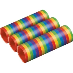SALE Luftschlangen, bunt geringelt, 3 Stk.