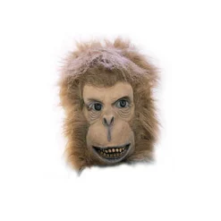 SALE Maske Affe mit Plüschhaar, braun