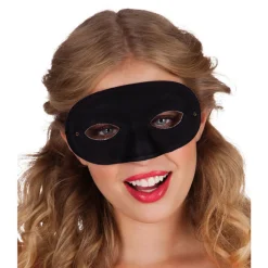SALE Maske Domino mit Gummiband, schwarz