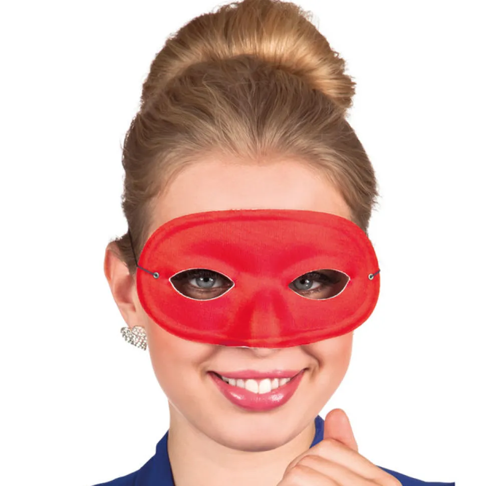 SALE Maske Domino mit Gummiband, rot