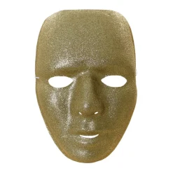 SALE Maske Glitter Face, gold oder silber sortiert