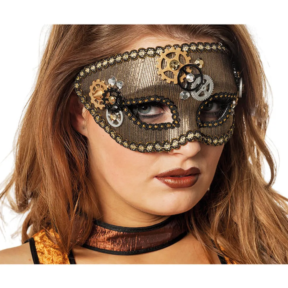 SALE Maske Steampunk, mit Zahnrädern