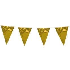 SALE Mini-Wimpelkette gold, 3 m, 1 Stück