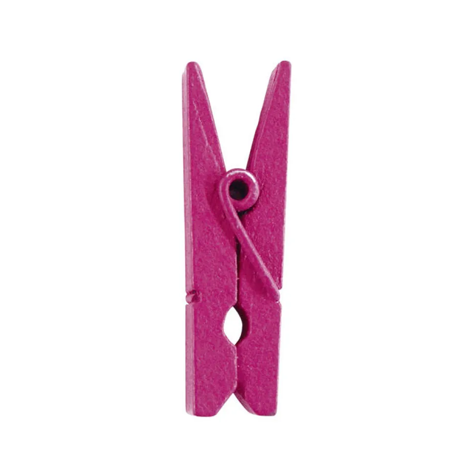 SALE Mini-Wäscheklammern fuchsia, 3,5 cm, 12 Stk