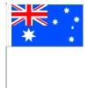 SALE Papierflaggen Australien mit Stab, 12 x 21 cm, 10 Stück