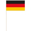 SALE Papierflaggen Deutschland mit 39 cm Stab, 12 x 21 cm, 10 Stück