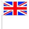 SALE Papierflaggen Großbritannien mit Stab, 12 x 21 cm, 10 Stück