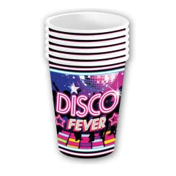SALE Papp-Becher Disco Fever, 6 Stk., ca. 240ml