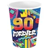SALE Papp-Becher 90s Forever, 6 Stk., ca. 240ml