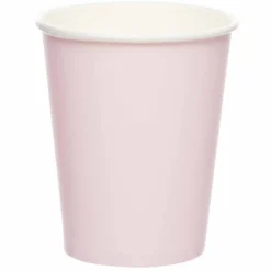 SALE Papp-Becher unifarben, ca. 237ml, rosa, 8 Stück