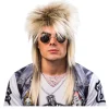 SALE Perücke Damen 80er Punk Rock Diva, Hard Rock, meliert, braun-blond