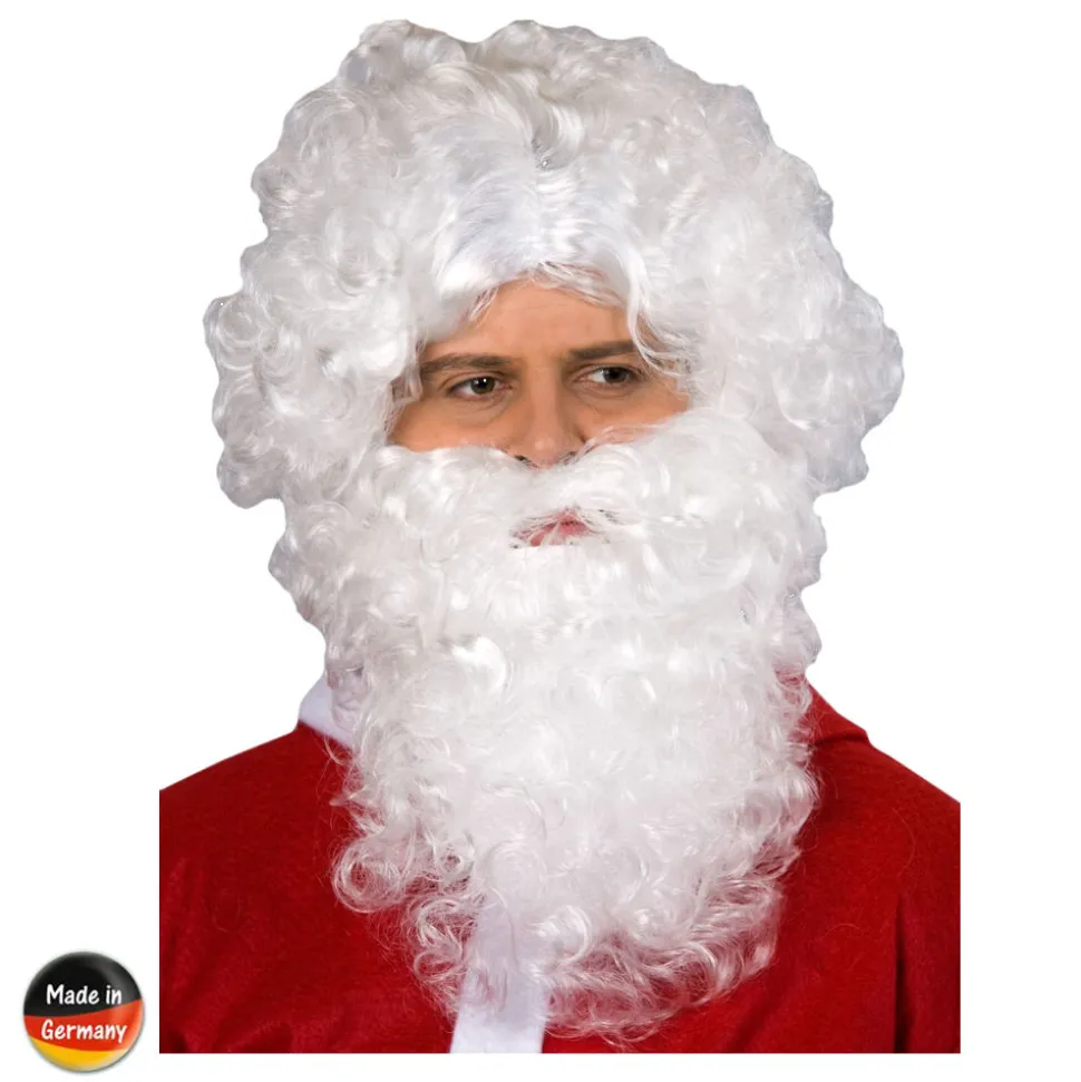 SALE Perücke Herren Nikolaus Weihnachtsmann, Standard, weiß