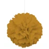SALE Pompom / Blume aus Papier, Raumdeko zum Aufhängen, Größe: ca. 40 cm, Farbe: Gold