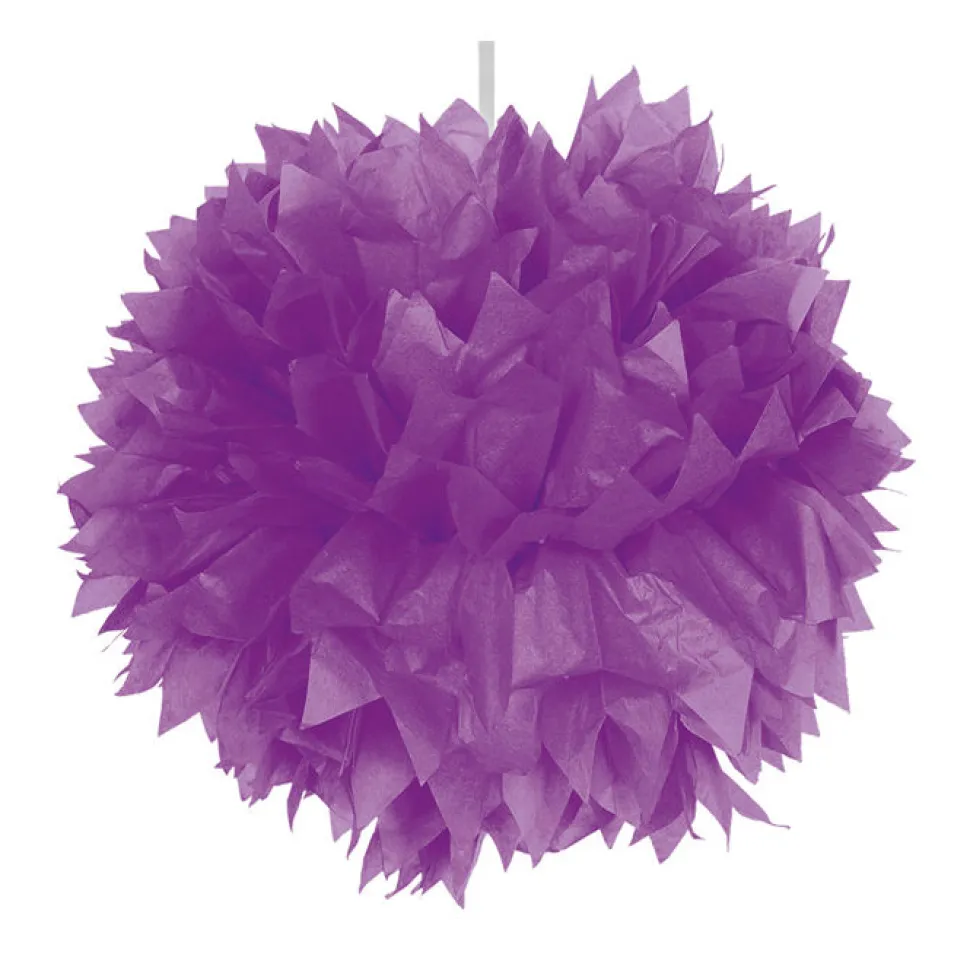 SALE Pompom, Papier, violett, 30 cm, 1 Stk.
