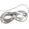 SALE Qualitäts-Maske Stoffbrille silber