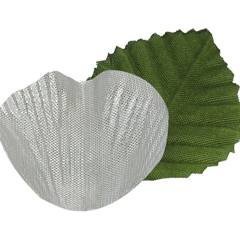 SALE Rosenblätter mit Blatt silber Ø 5 cm, 100 Stk.