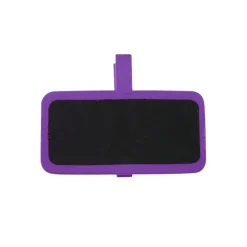 SALE Schiefertafel mit Klammer violett 4x2 cm, 12 Stück