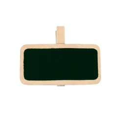 SALE Schiefertafel mit Klammer natur, 4x2 cm, 12 Stück