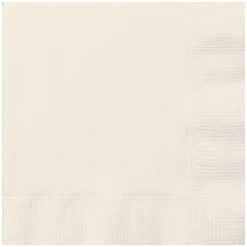 SALE Servietten, Premiumqualität, Größe ca. 33 x 33 cm, 20 Stück, Farbe: Elfenbein
