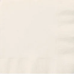 SALE Servietten, Premiumqualität, Größe ca. 33 x 33 cm, Vorteilspack mit 50 Stück, Farbe: Elfenbein