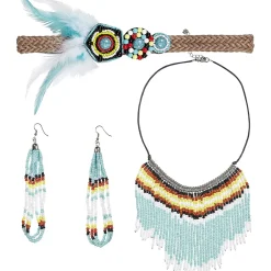 SALE Set Indianerin, 4-teilig
