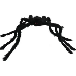 SALE Spinne mit Plüsch, schwarz, Ø 70 cm