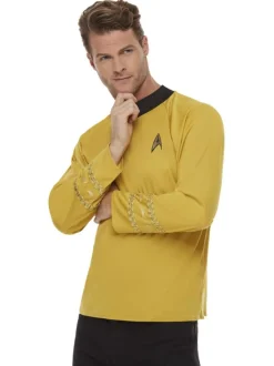SALE Star Trek, Kommandouniform, Raumschiff Enterprise, Gold, Oberteil, Größe: S