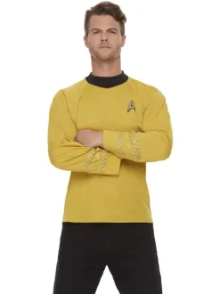 SALE Star Trek, Kommandouniform, Raumschiff Enterprise, Gold, Oberteil, Größe: S