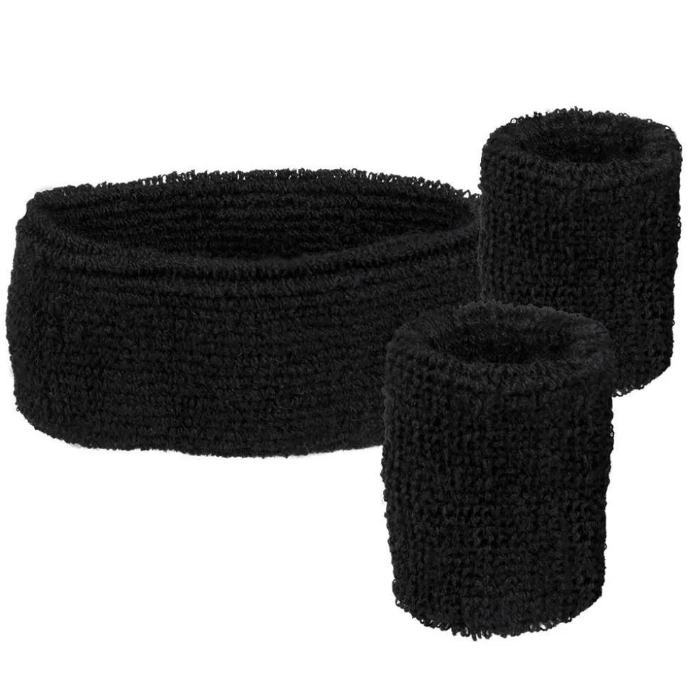 SALE Stirnband und Schweißband, schwarz
