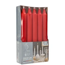 SALE Tafelkerzen Gala Basic, 10 Stück, Höhe 19,3 cm, Ø 2,1 cm, Farbe: Tango-Rot