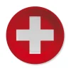 SALE Teller Schweiz, 10 Stück, Ø 23 cm