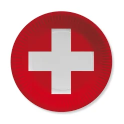 SALE Teller Schweiz, 10 Stück, Ø 23 cm