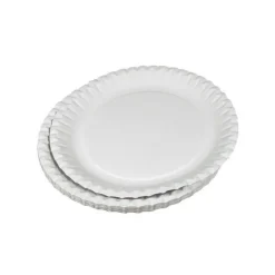 SALE Teller weiß aus Pappe, 50 Stk. Ø 23 cm