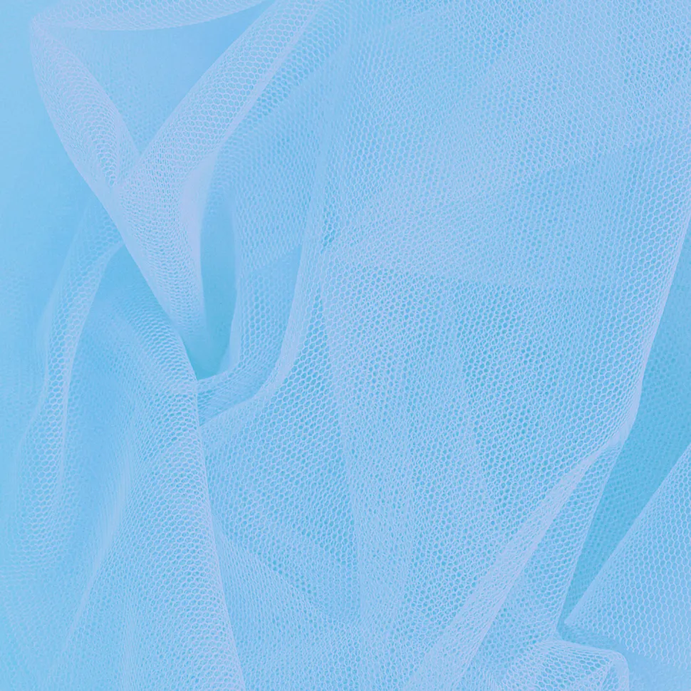 SALE Tüllstoff, Breite ca. 145cm, Länge 1 Meter - Farbe HELLBLAU für Kostüme, Deko, Hochzeiten