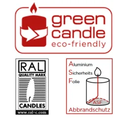 SALE Trendkerze, raue Vintage-Oberfläche, durchgefärbt, ca. Höhe: 130mm, Ø 68mm, Farbe: Weiß