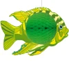 SALE Wabenball grüner Fisch, 28 x 40 cm, schwer entflammbar