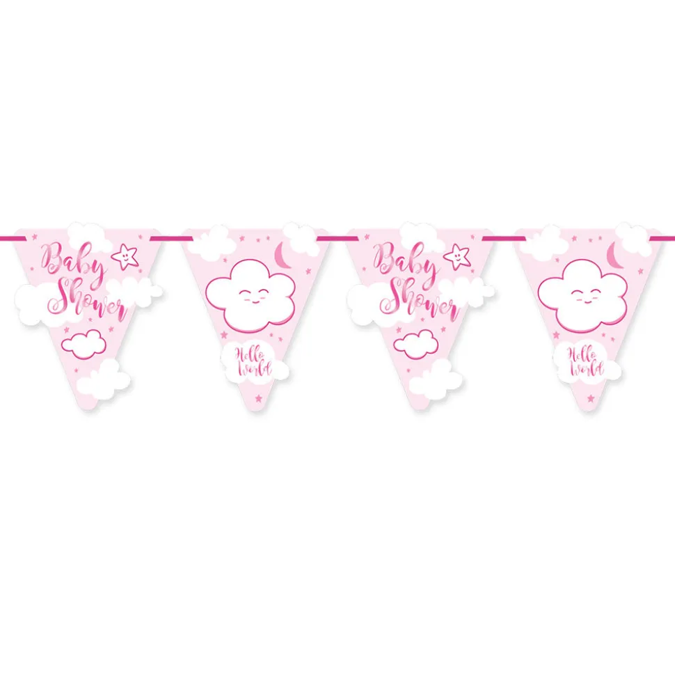 SALE Wimpelkette Baby Shower Mädchen, 6m