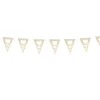 SALE Wimpelkette Hochzeit Deluxe, perlweiß, 4m