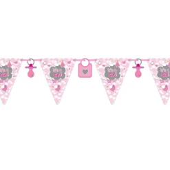 SALE Wimpelkette It's a Girl, 6 m
