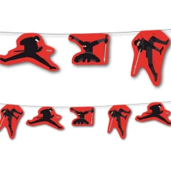 SALE Wimpelkette Ninja Kämpfer, 3,5 m