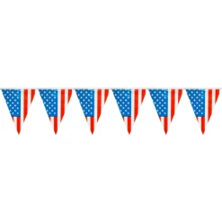 SALE Wimpelkette USA Flagge, 10 m