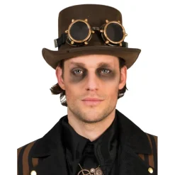 SALE Zylinder in Lederoptik, braun
