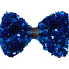 Schleife - Fliege mit Pailletten, blau