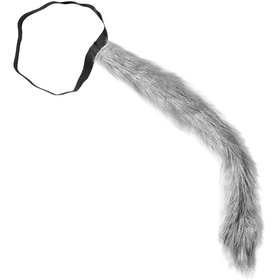 Schwanz Wolf, grau, biegbar