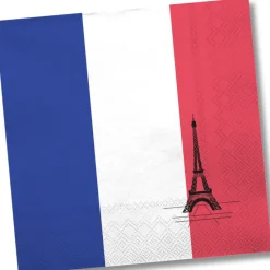 Servietten Frankreich 3 lagig 20 Stk. 33x33cm