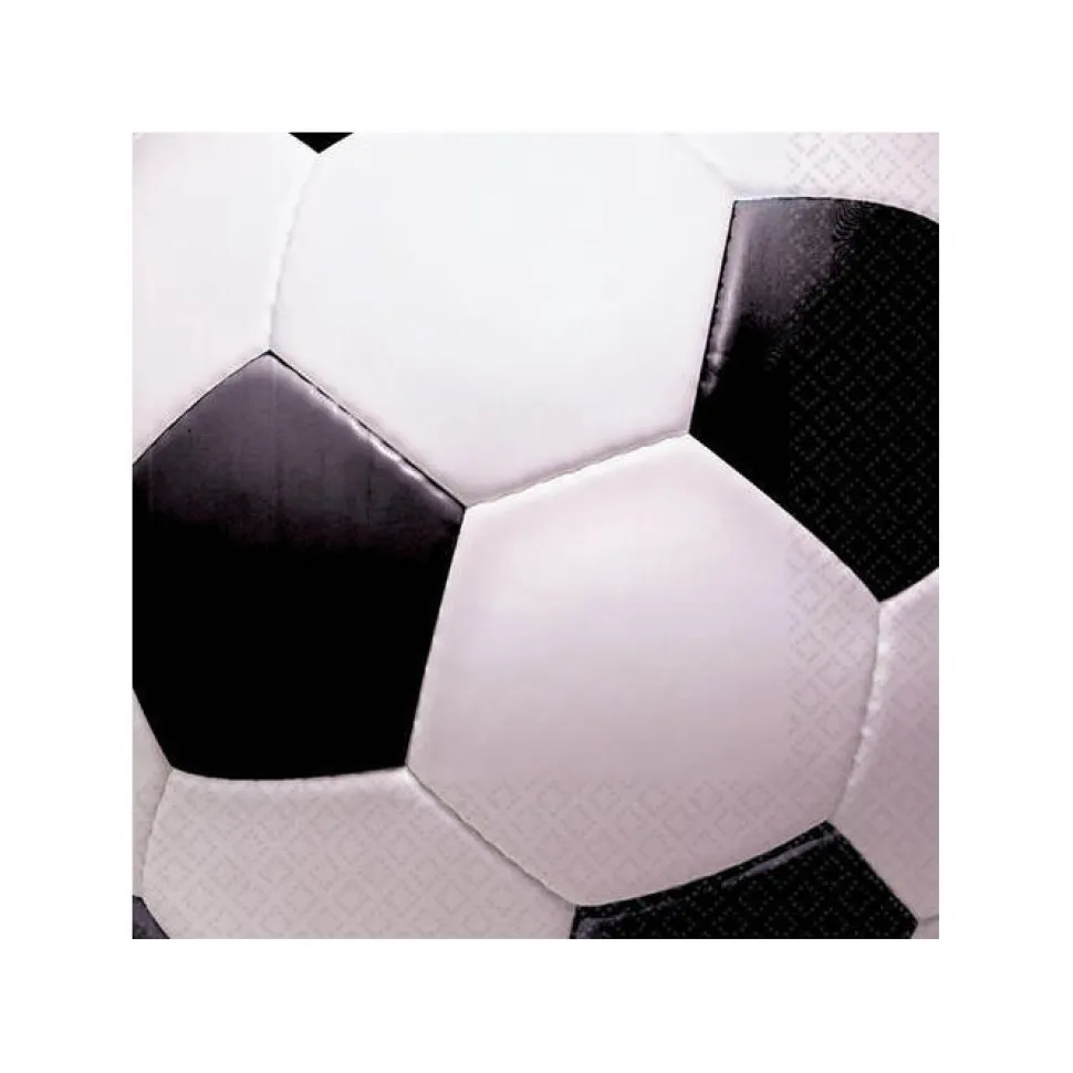 Servietten Fussball groß, 16 Stk.