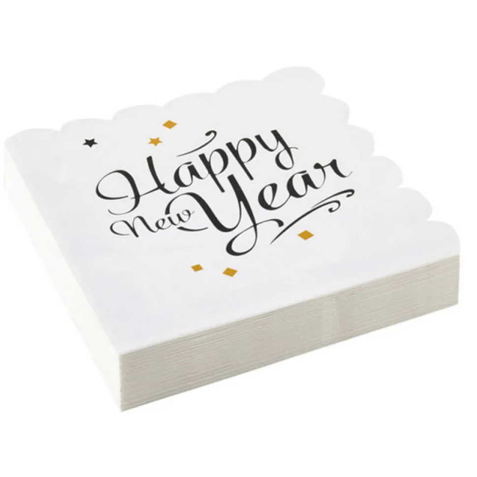 Servietten Happy New Year, 33x33 cm, 20 Stück