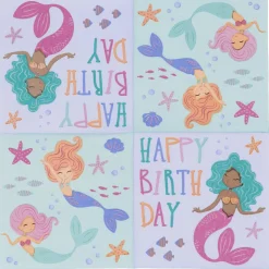 Servietten Mermaid Magic, 33 x 33 cm, 20 Stück
