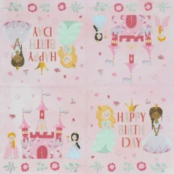 Servietten Pretty Princess, 33 x 33 cm, 20 Stück