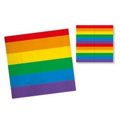Servietten Rainbow Pride, 33cm, 20 Stück